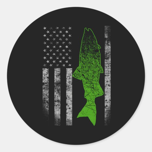 コカニーフラッグコカニー魚釣り ラウンドシール (正面)