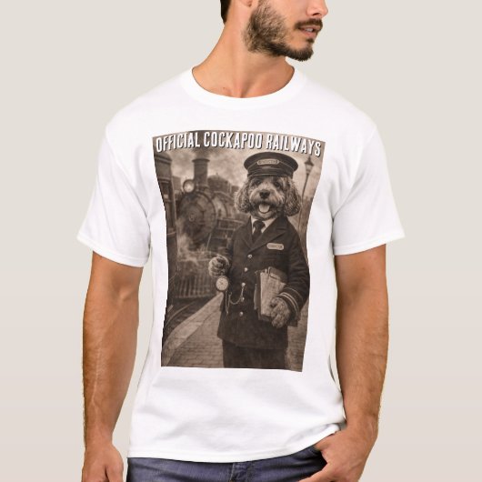 コカプー鉄道のTシャツ おもしろい Tシャツ (正面)