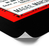 コカワインヴィンテージ薬1800年代の広告のコピー ポスター (角)