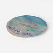 コキアカタカシの海岸の水辺の鳥のクリスマスパーティー ペーパープレート (アングル)