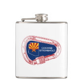 コキセストロングオールドアリゾナ登山カラビナー フラスク (正面)