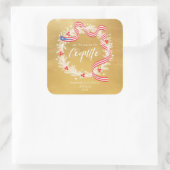 コキトクリスマスリースシール スクエアシール (バッグ)