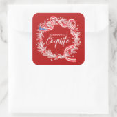 コキトクリスマスリースシール スクエアシール (バッグ)