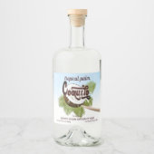 コキトココナッツトロピカルフルーツワインラベル リキュールボトルラベル (正面)