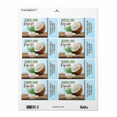 コキトココナッツトロピカルフルーツ ラベル (フルシート)