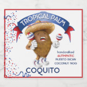 コキトココナッツマラカス リキュールボトルラベル (シングルラベル)