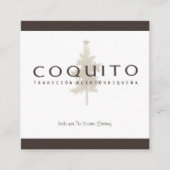コキトトラディシオンプエルトリケナ スクエア名刺 (正面)