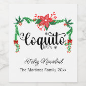 コキトフェリズナビダパインガーランドボトルラベル ワインラベル (シングルラベル)