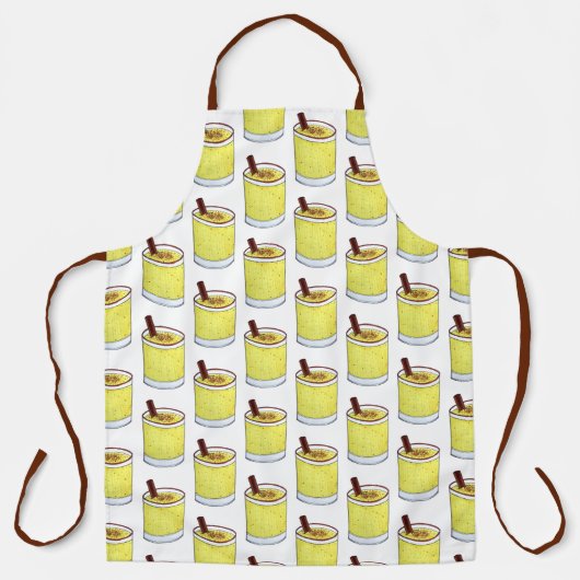 コキトプエルトリカエグノラムクリスマスドリンク エプロン (正面)