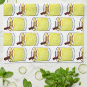 コキトプエルトリカエグノラムクリスマスドリンク キッチンタオル (折り畳み)