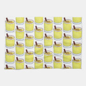 コキトプエルトリカエグノラムクリスマスドリンク キッチンタオル (横)