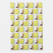 コキトプエルトリカエグノラムクリスマスドリンク キッチンタオル (縦)