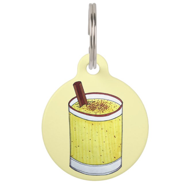 コキトプエルトリカエグノラムクリスマスドリンク ペット　ネームタグ (正面)