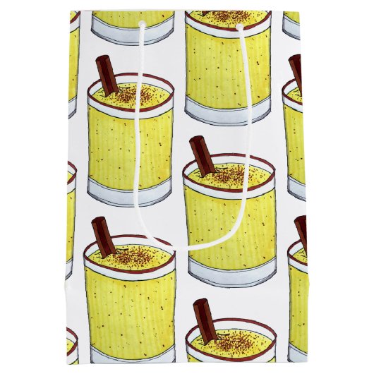 コキトプエルトリカエグノラムクリスマスドリンク ミディアムペーパーバッグ (裏面)