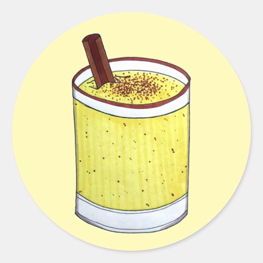 コキトプエルトリカエグノラムクリスマスドリンク ラウンドシール (正面)