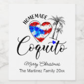 コキトホームメイド国旗ハートボトルラベル ワインラベル (シングルラベル)