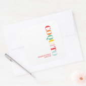 コキトモダンクリスマス スクエアシール (封筒)