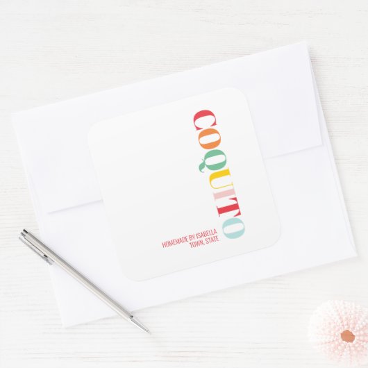 コキトモダンクリスマス スクエアシール (封筒)