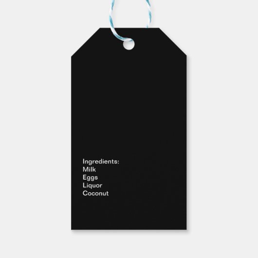 コキトレシピドリンクココナッツエッグノグパームツリー ギフトタグ (裏面)