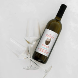 コキトレシピドリンクココナッツハンドドロードシェル ワインラベル