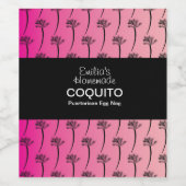 コキトレシピドリンクパームツリーズエッグノグピンク ワインラベル (シングルラベル)