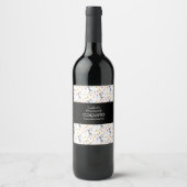 コキトレシピドリンク手のひらモダンの木エッグノグ ワインラベル (正面)