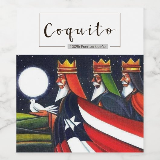 コキト3キングスプエルトリコレイエスマゴス ワインラベル (シングルラベル)