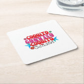 コキートの季節、全国コキートの日 スクエアペーパーコースター (アングル)