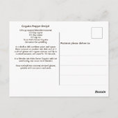 コキートココナッツトロピカルドリンクレシピ ポストカード (裏面)