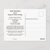 コキートココナッツトロピカルドリンクレシピ ポストカード (裏面)