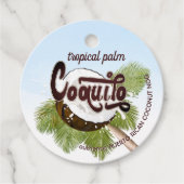 コキートココナッツビジネス広告ズメッセージカード フェイバータグ (正面)