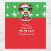 コキート レシピ エッグノッグ クリスマス ワインラベル (シングルラベル)