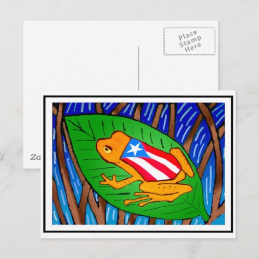 コキ国旗 ポストカード (正面/裏面)