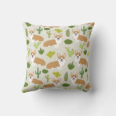 コギスとサボテンの装飾用クッション – かわいいコギフト クッション (裏面)