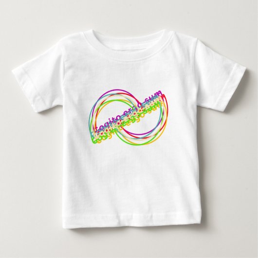 コギトアゴサムラテン引用文 ベビーTシャツ (正面)