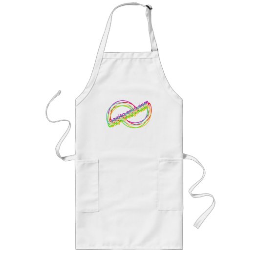 コギトアゴサムラテン引用文 ロングエプロン (正面)