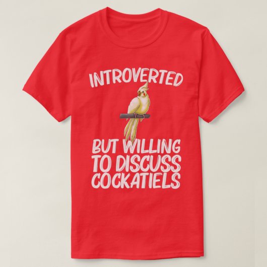 コクおもしろいティエルバードオウム愛好家6 Tシャツ (デザイン正面)