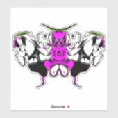 コクの蝶の蛾 シール (シート)