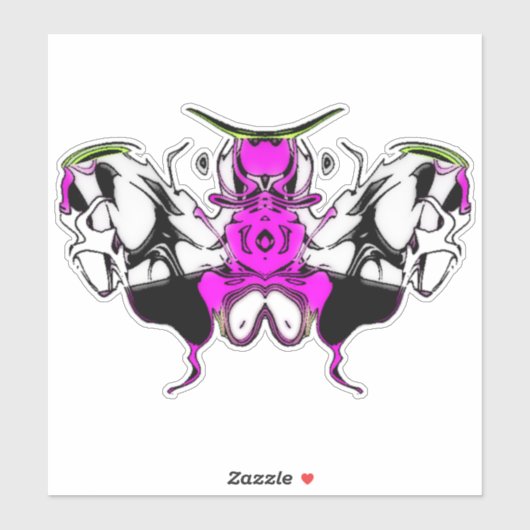 コクの蝶の蛾 シール (シート)