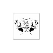 コクの蝶の蛾 ラバースタンプ (インプリント)