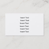 コクカスタムカー付きビジネスカード(BW) - Lilies 2 名刺 (裏面)