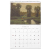 コクガンの綿の芸術 カレンダー (3月 2026)