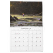 コクガンの綿の芸術 カレンダー (2月 2026)