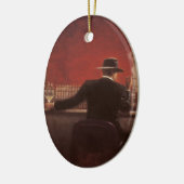 コクガンはシガーのバーにリンチを加えます セラミックオーナメント (左)