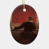 コクガンはシガーのバーにリンチを加えます セラミックオーナメント (裏面)