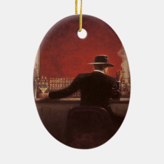 コクガンはシガーのバーにリンチを加えます セラミックオーナメント (裏面)