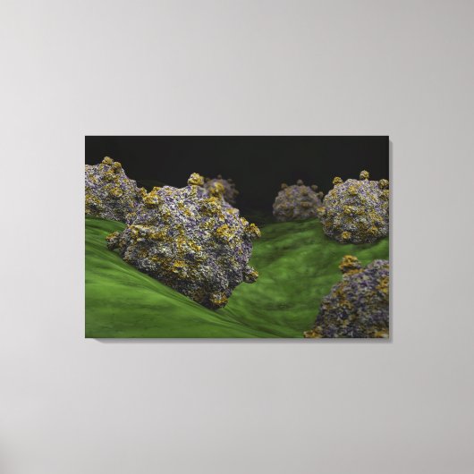 コクサキウイルスの概念図1 キャンバスプリント (正面)