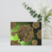 コクサッキーウイルス2の概念的なイメージ ポストカード (スタンド正面)