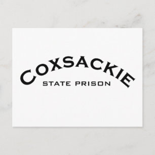 コクサッキー州刑務所のロゴ ポストカード