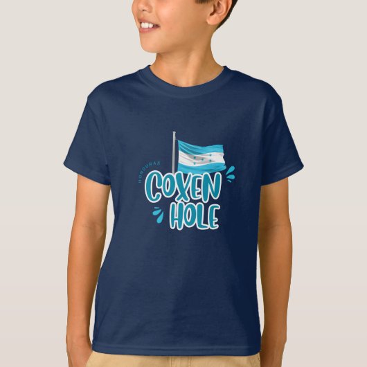 コクセン・ホール(ホンジュラス国旗) Tシャツ (正面)